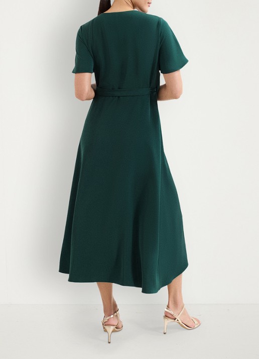 Phase Eight Julissa midi jurk met bloemenprint - achterkant 7 groen