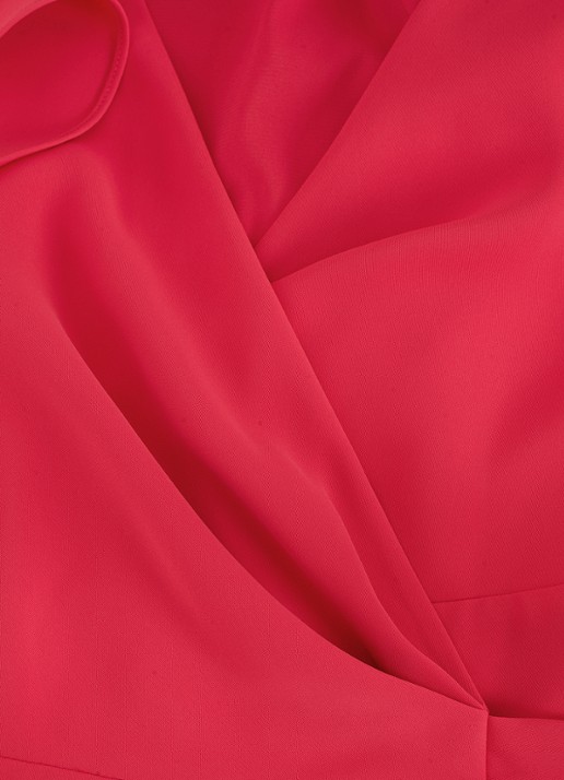 Phase Eight Julissa midi jurk met strikceintuur - detail 2 roze