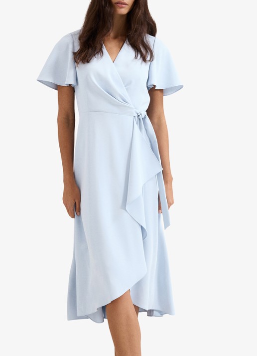 Phase Eight Julissa midi jurk met strikceintuur