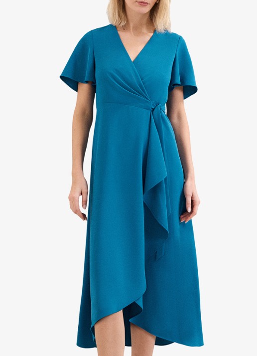 Phase Eight Julissa midi wikkeljurk met strikceintuur