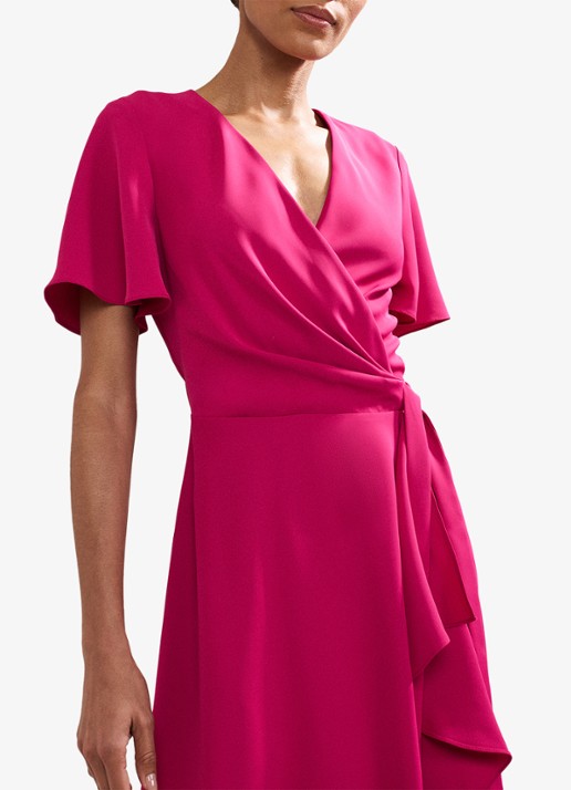 Phase Eight Julissa midi wikkeljurk met V-hals