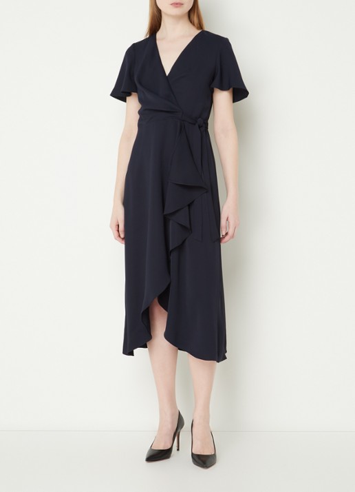 Phase Eight Julissa Wrap Dress Navy 08