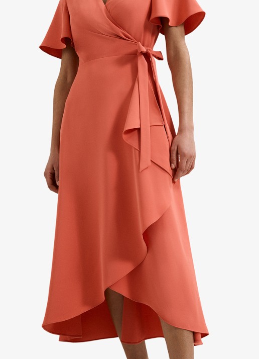 Phase Eight Julissamidi jurk met geknoopt detail - detail 6 orange
