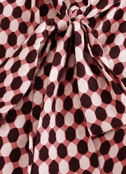 Phase Eight Junie mouwloze top met sjaalkraag en grafische print - detail 6 roze
