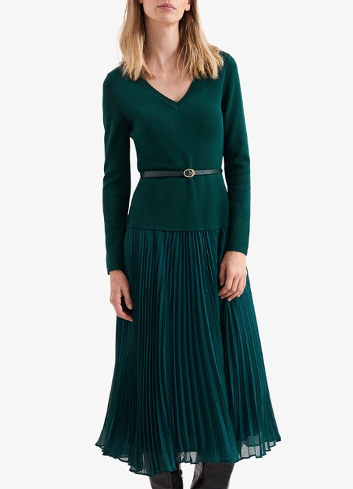 Phase Eight Kai midi jurk met ceintuur