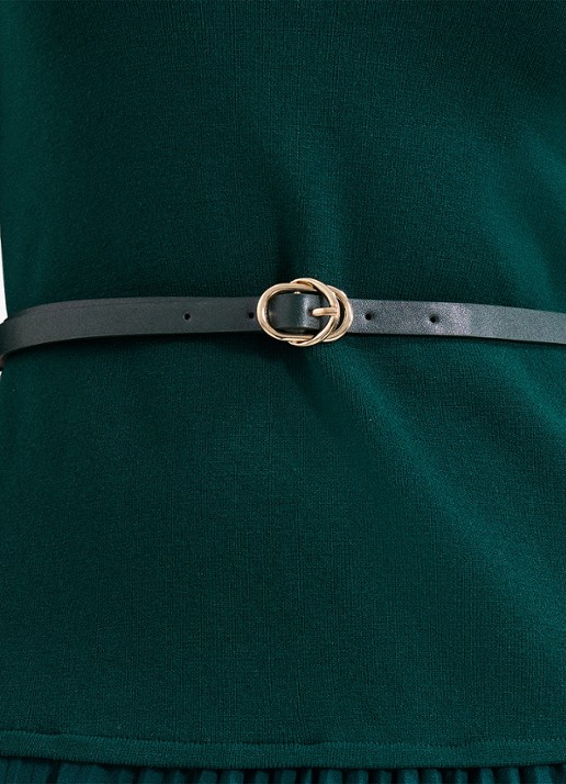 Phase Eight Kai midi jurk met ceintuur - detail 5 zeegroen