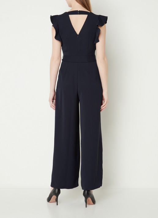 Phase Eight Kallie Jumpsuit Navy 08 - achterkant aquablauw