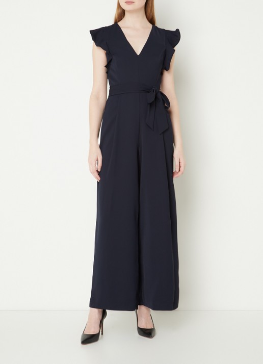 Phase Eight Kallie Jumpsuit Navy 08 - voorkant 3 aquablauw