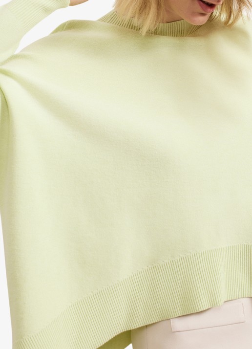 Phase Eight Kara fijngebreide trui met stretch - detail 4 lime