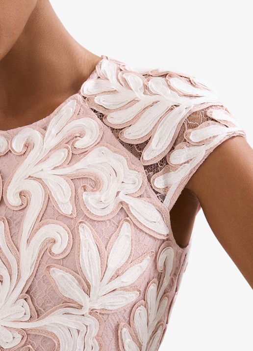 Phase Eight Karima mini jurk met borduring - detail 2 oudroze