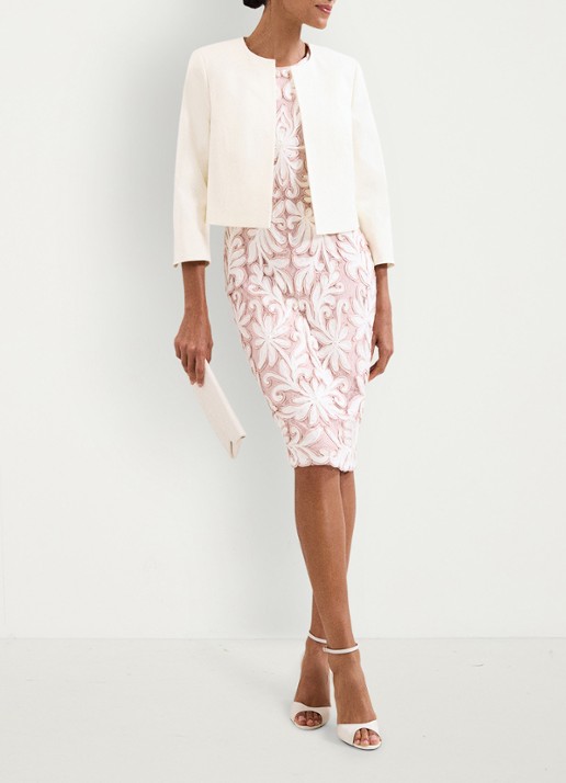 Phase Eight Karima mini jurk met borduring - detail 5 oudroze