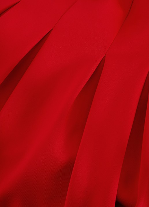 Phase Eight Katie midi jurk met plooien - detail 7 rood