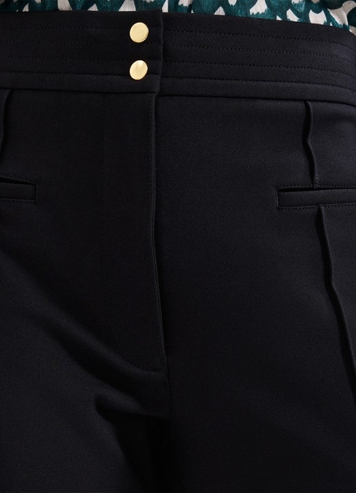 Phase Eight  Keri high waist tapered fit pantalon met paspelzakken - detail 5 zwart