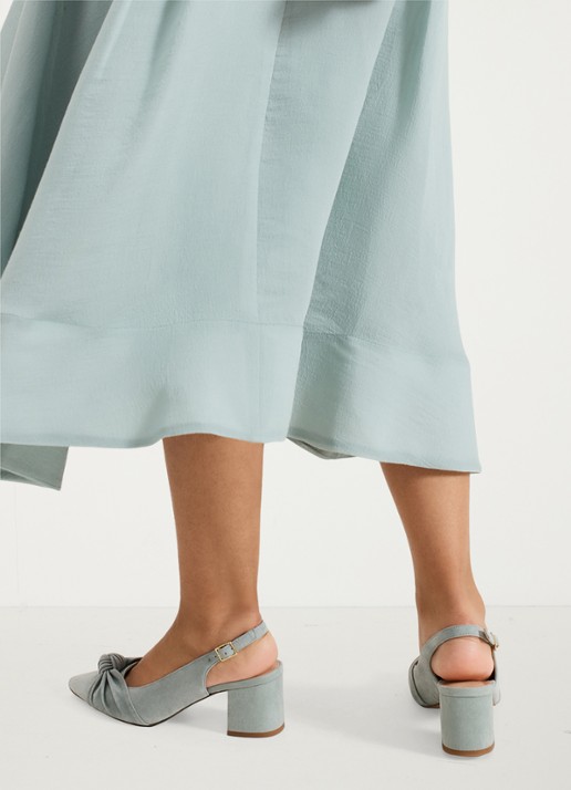 Phase Eight Knot slingback van suède - achterkant mint