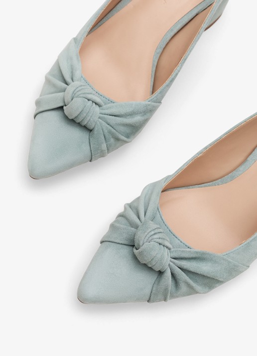 Phase Eight Knot slingback van suède - detail 5 mint