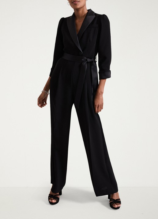 Phase Eight Kylie Tux jumpsuit met steekzakken en strikceintuur