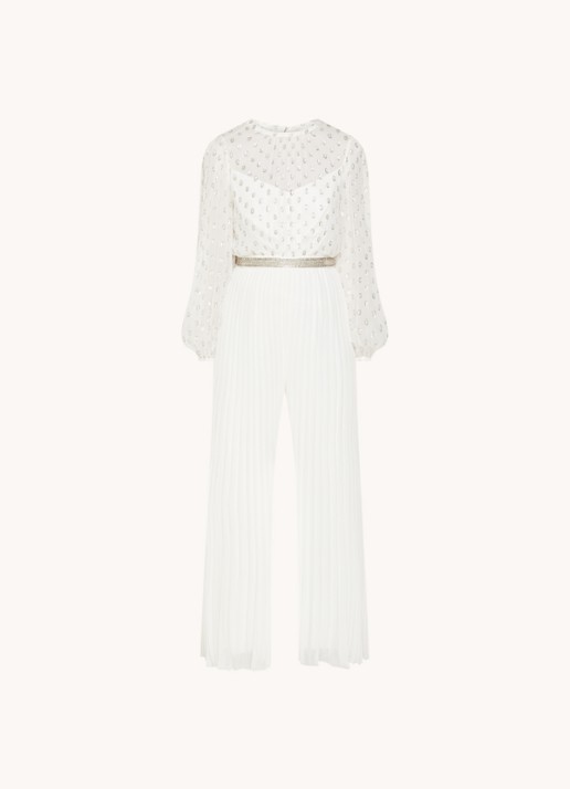 Phase Eight Larissa Jumpsuit Ivory 08 - voorkant blauw