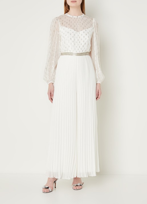 Phase Eight Larissa Jumpsuit Ivory 08 - voorkant 2 blauw
