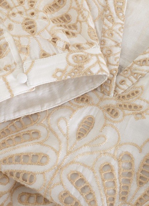 Phase Eight Liliana mini jurk met borduring - detail 8 creme