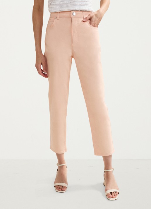 Phase Eight Lindsey mid waist cropped slim fit jeans met gekleurde wassing