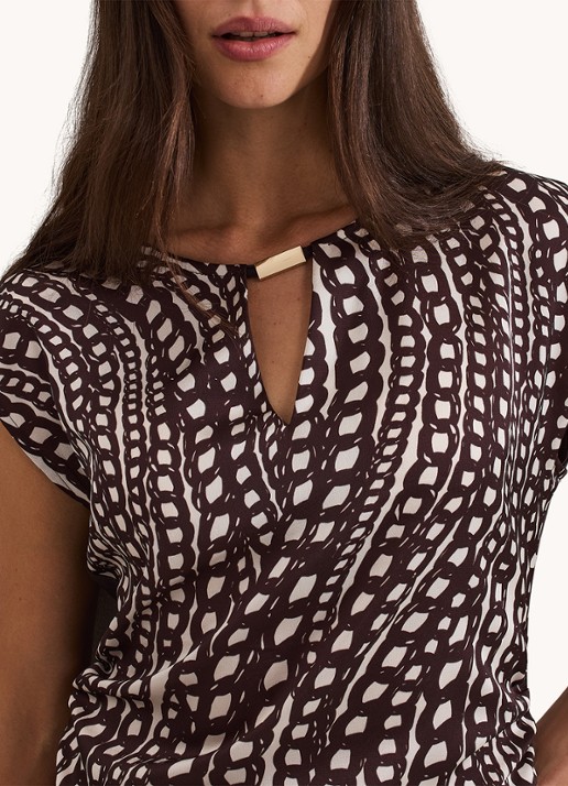 Phase Eight Livie top met print - detail 5 bruin