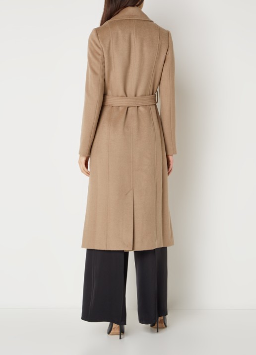 Phase Eight Livvy trenchcoat in wolblend - achterkant camel
