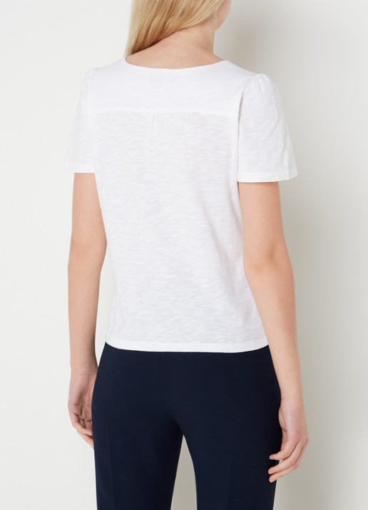 Phase Eight Lorenna Button Top White 08 - achterkant wit