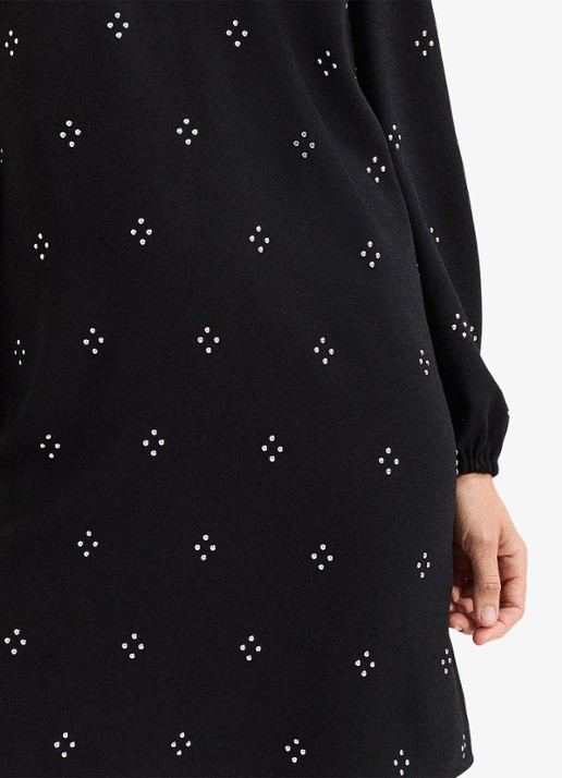 Phase Eight Lucia mini jurk met strass - detail 6 zwart