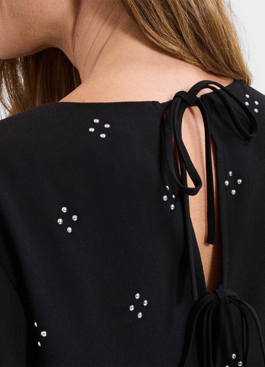 Phase Eight Lucia mini jurk met strass - detail 8 zwart