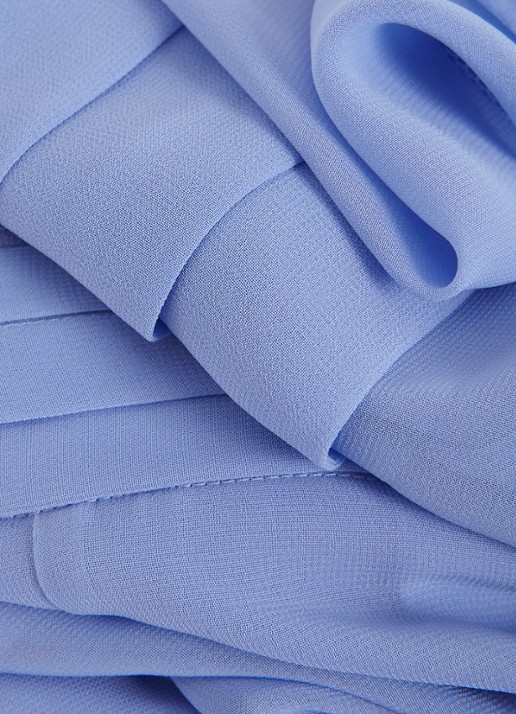 Phase Eight Lucie wide fit jumpsuit van crêpe met sjaalkraag - detail 7 donkerblauw