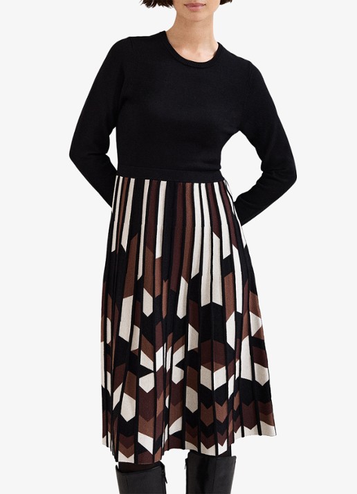 Phase Eight Maci midi jurk met grafische print