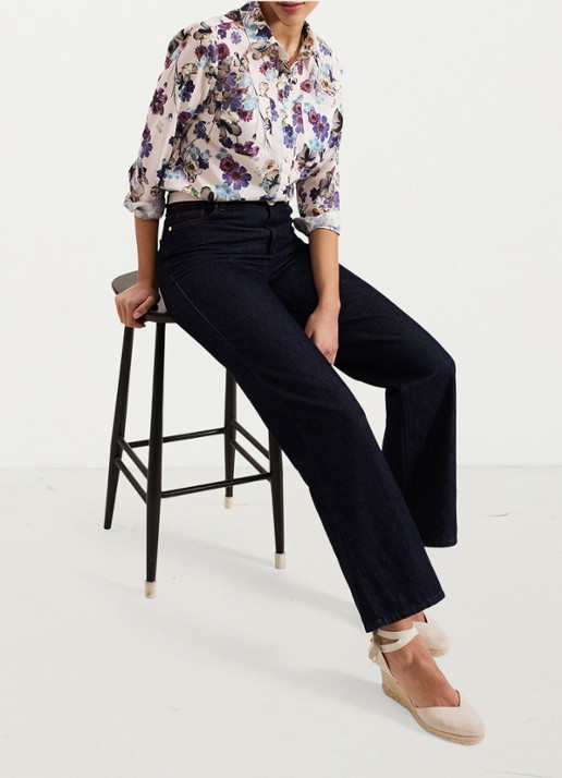 Phase Eight Maddelena blouse met print - detail 4 lichtroze