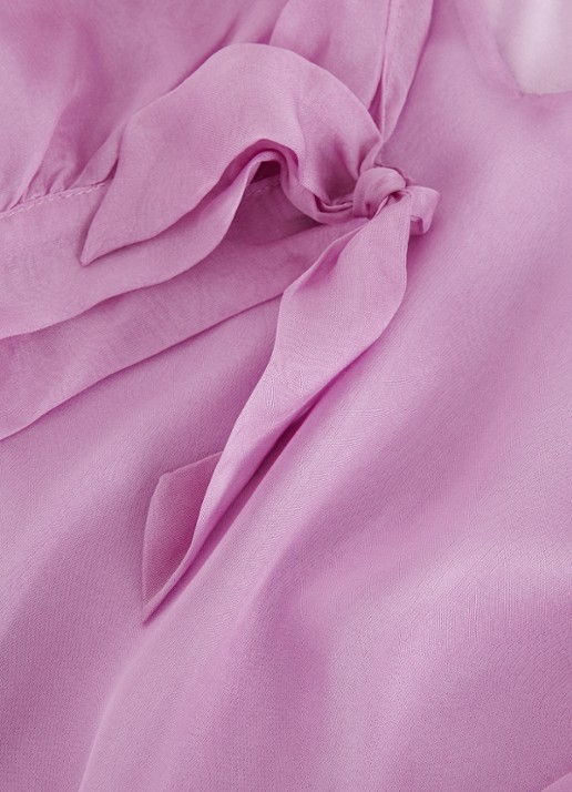 Phase Eight Madison tuniek van zijde - detail 5 roze
