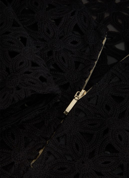 Phase Eight Maeva vest met opengewerkt dessin - detail 8 zwart