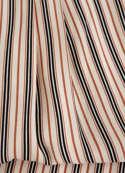 Phase Eight Malaya high waist wide fit culotte met streepprint - detail 7 ivoor