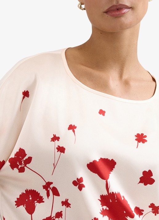 Phase Eight Marion top met bloemenprint - detail 3 ivoor