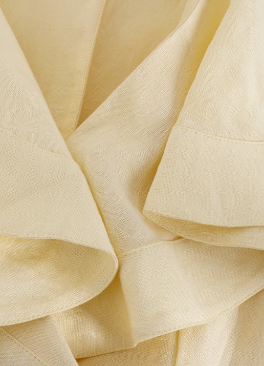 Phase Eight Matilda midi tuniekjurk in linnenblend - detail 7 geel