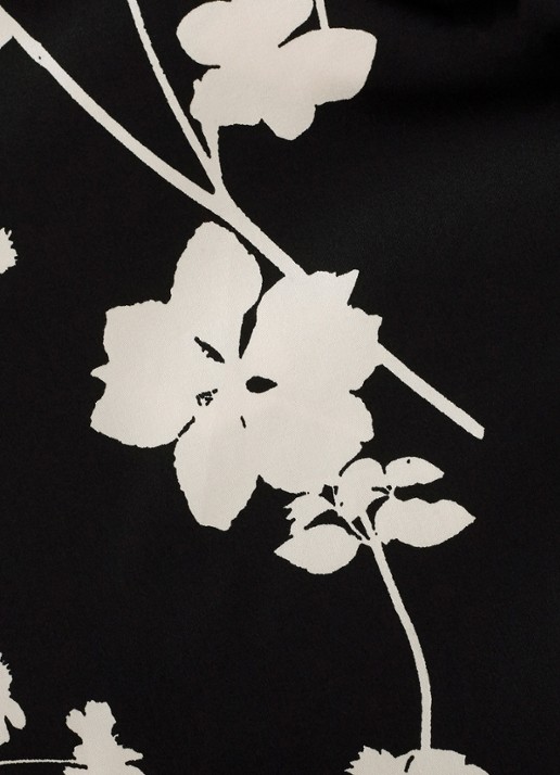 Phase Eight Mavis midi rok met bloemenprint - detail 6 zwart