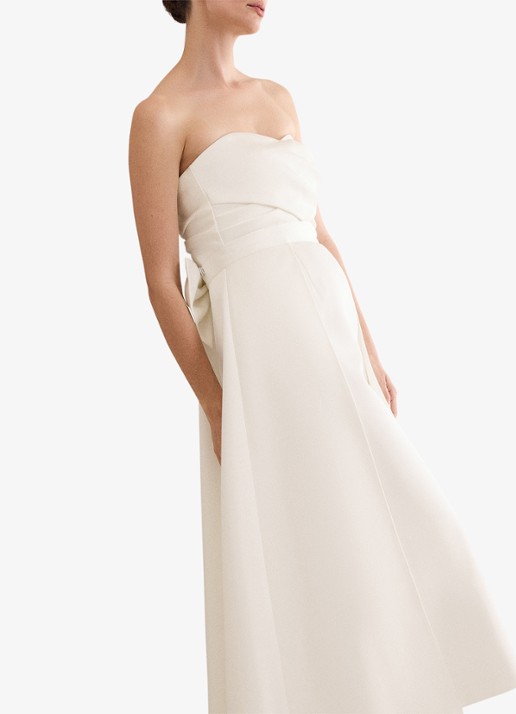 Phase Eight Meredith maxi jurk van satijn met strikdetail