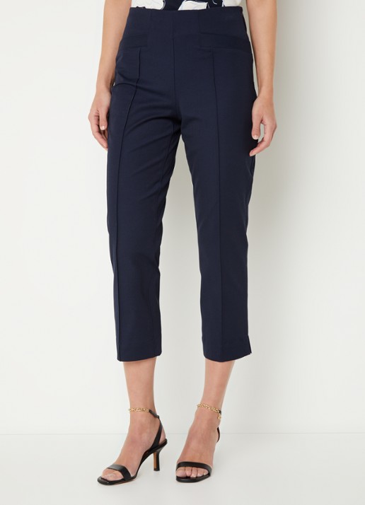 Phase Eight Miah high waist cropped slim fit pantalon met siernaad