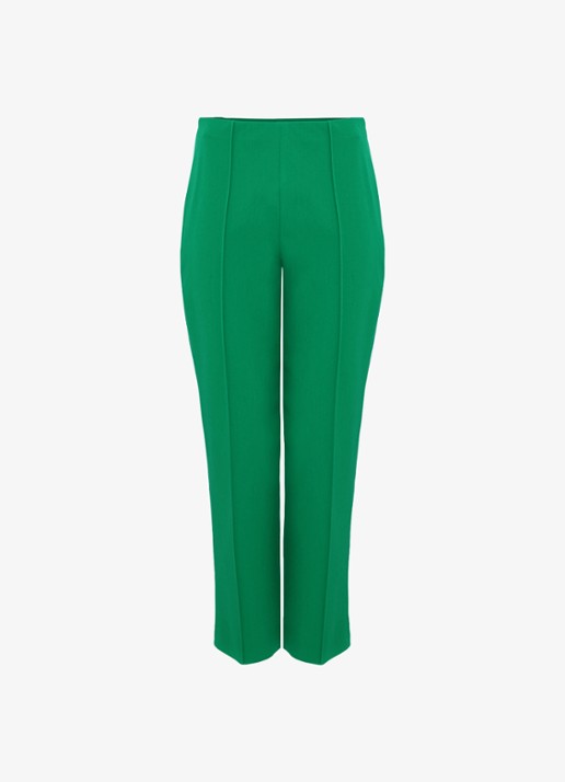 Phase Eight Miah high waist slim fit cropped pantalon met steekzakken - voorkant 5 groen