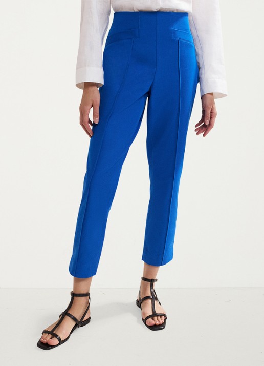 Phase Eight Miah high waist tapered fit cropped pantalon met stretch
