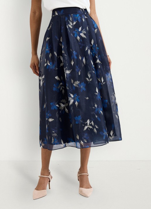 Phase Eight Midi rok met print