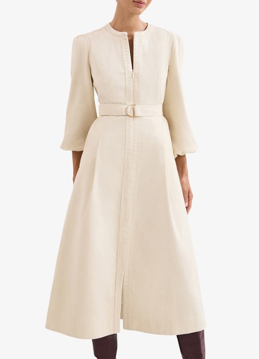 Phase Eight Midi tuniek jurk met strikceintuur