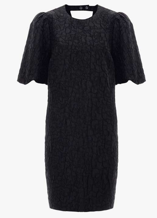 Phase Eight Mini tuniekjurk met pofmouwen - voorkant 7 zwart