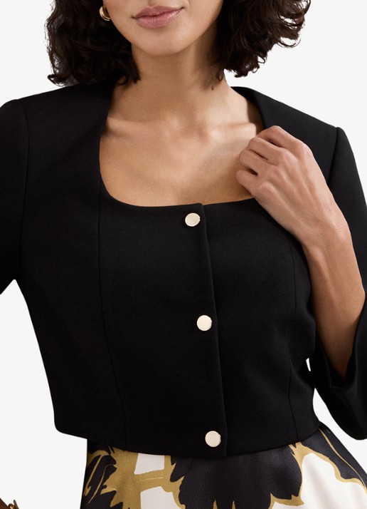 Phase Eight Miranda cropped Jack  - detail 4 zwart