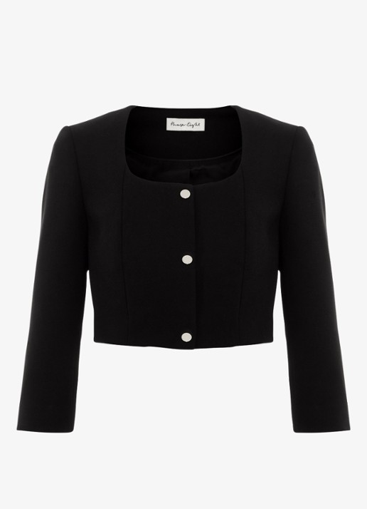 Phase Eight Miranda cropped Jack  - voorkant 6 zwart