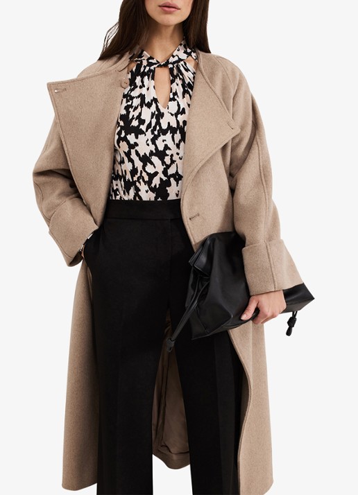 Phase Eight Mollie top met grafische print - detail 4 zwart