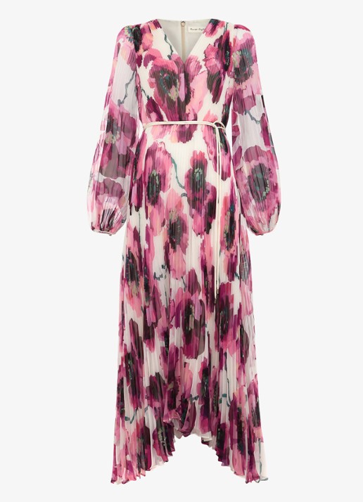 Phase Eight Natalia maxi jurk met bloemenprint - voorkant 6 roze