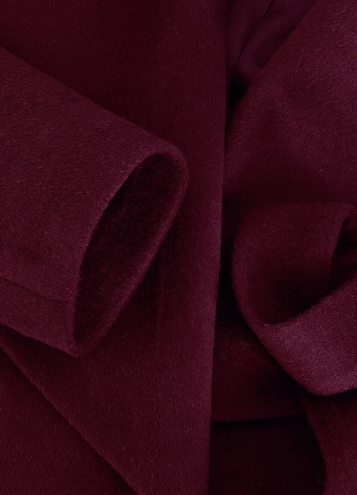 Phase Eight Nicci mantel met strikceintuur - detail 8 bordeauxrood